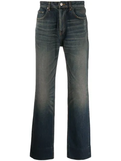 Balenciaga faded slim-fit jeans blue 