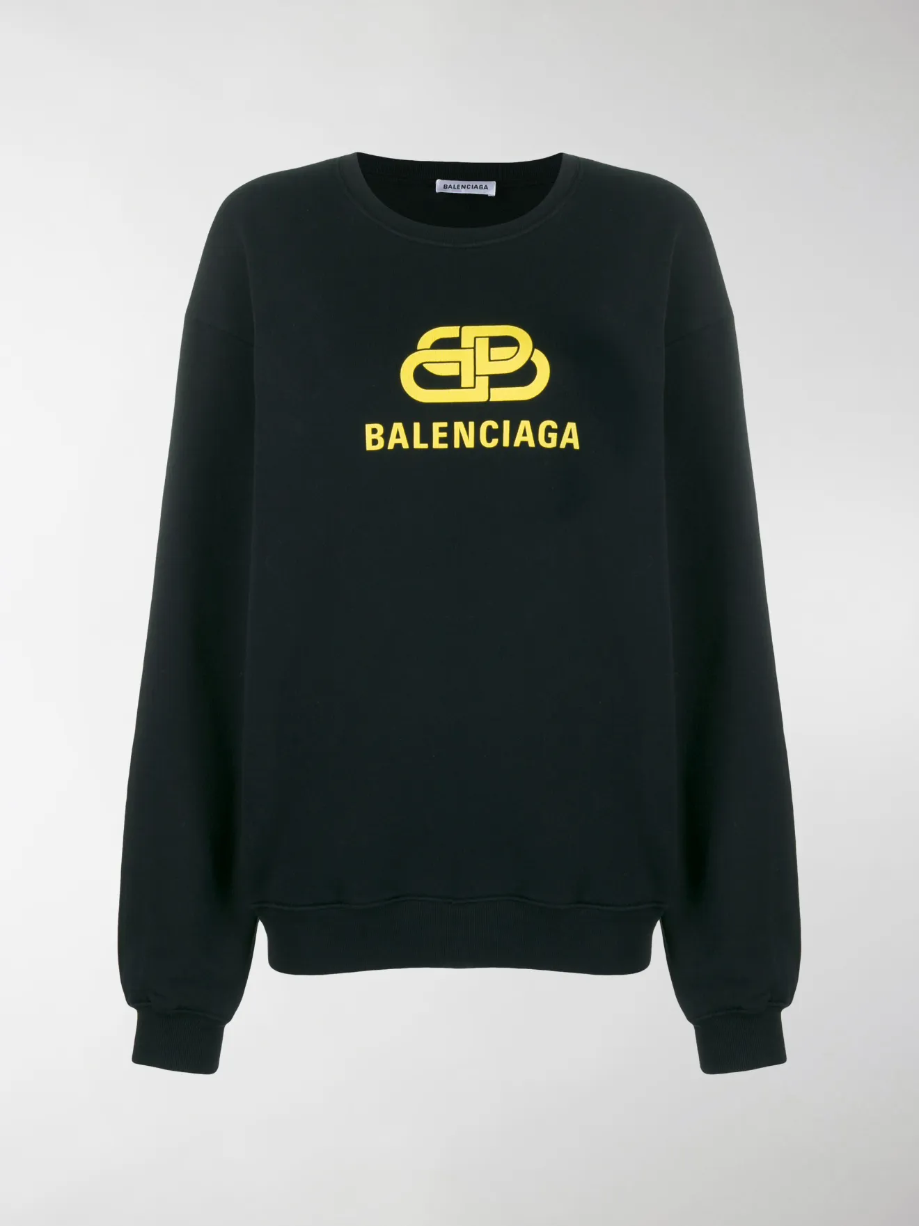 Balenciaga Felpa BB con stampa nero | MODES