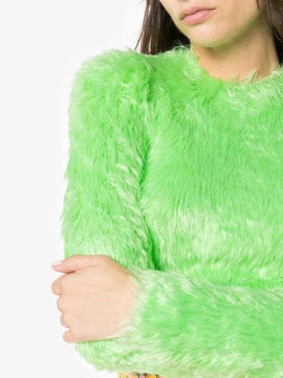 Balenciaga fitted fluffy sweater | Browns