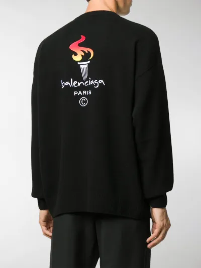 balenciaga crew neck jumper