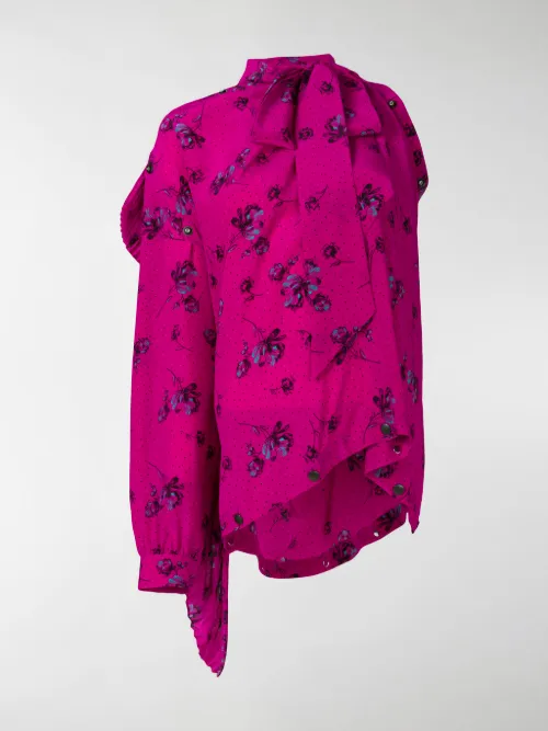 Balenciaga - floral-print shirt