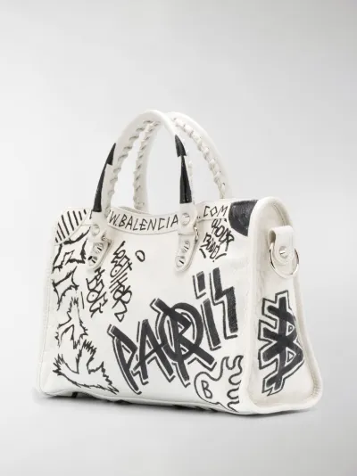 balenciaga graffiti tote bag