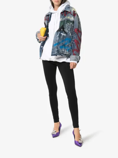 balenciaga graffiti denim