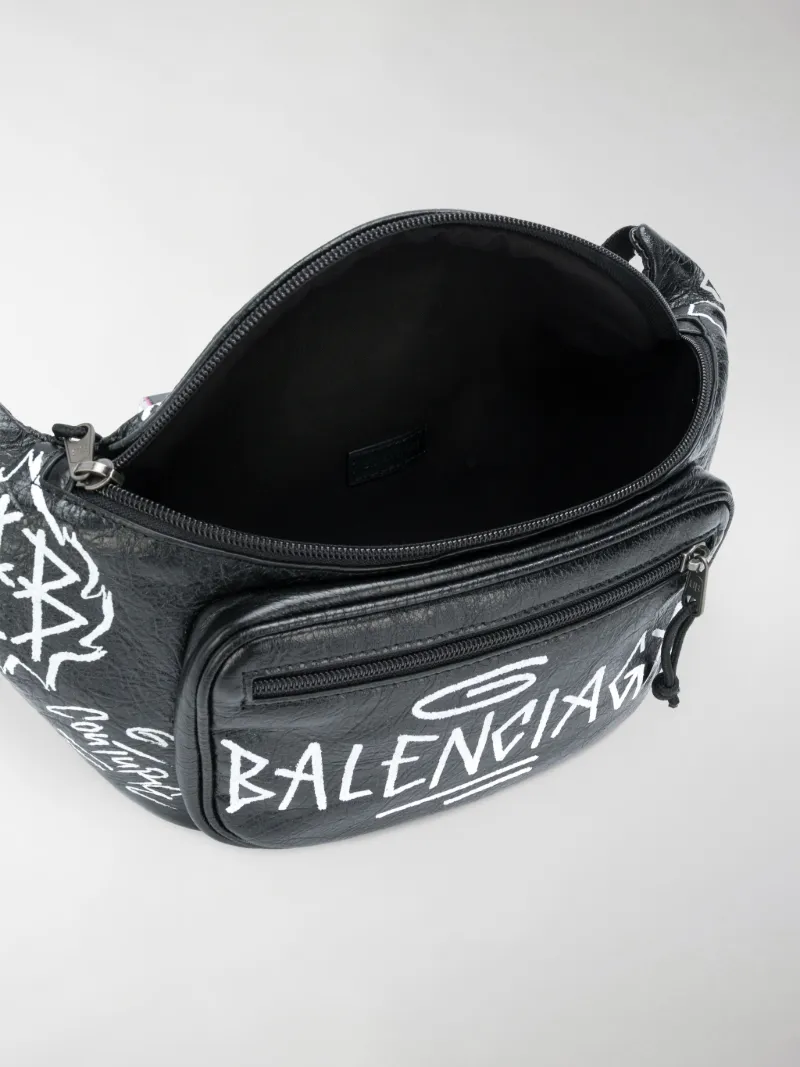 balenciaga fanny pack graffiti