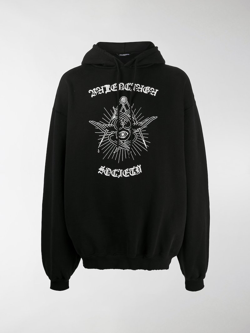 balenciaga graphic hoodie