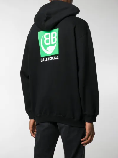 Balenciaga hoodie green logo Outlet