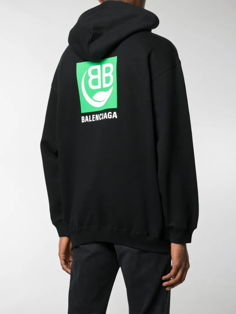 balenciaga black hoodie logo