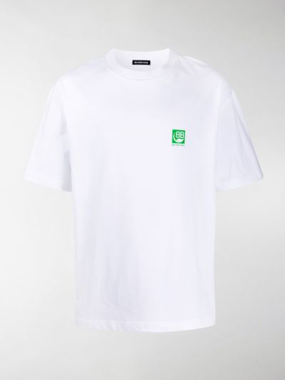 white and green t shirt