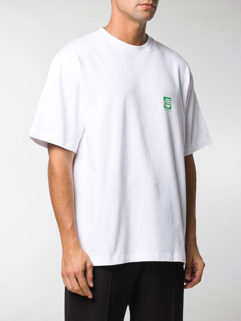 white and green t shirt