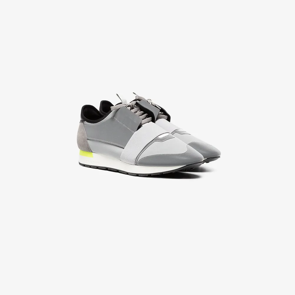 yellow and black balenciaga race runners