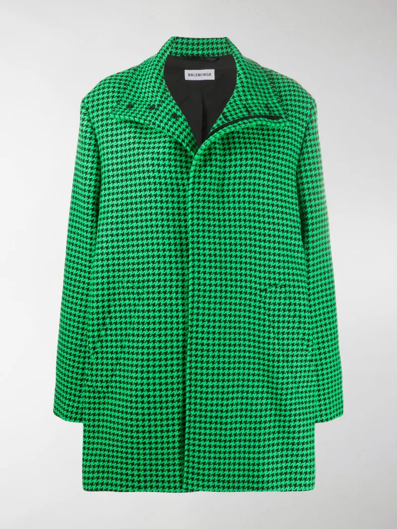 balenciaga green coat