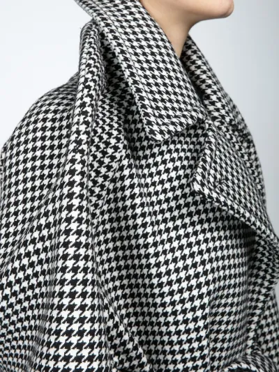 houndstooth check coat