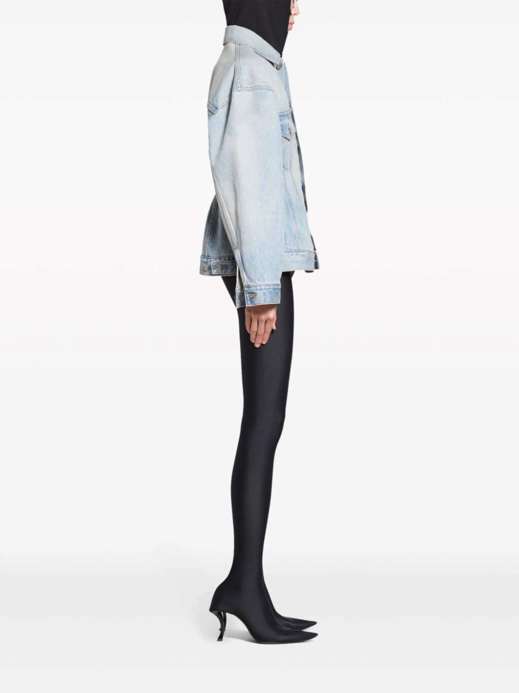 Hourglass denim jacket Balenciaga