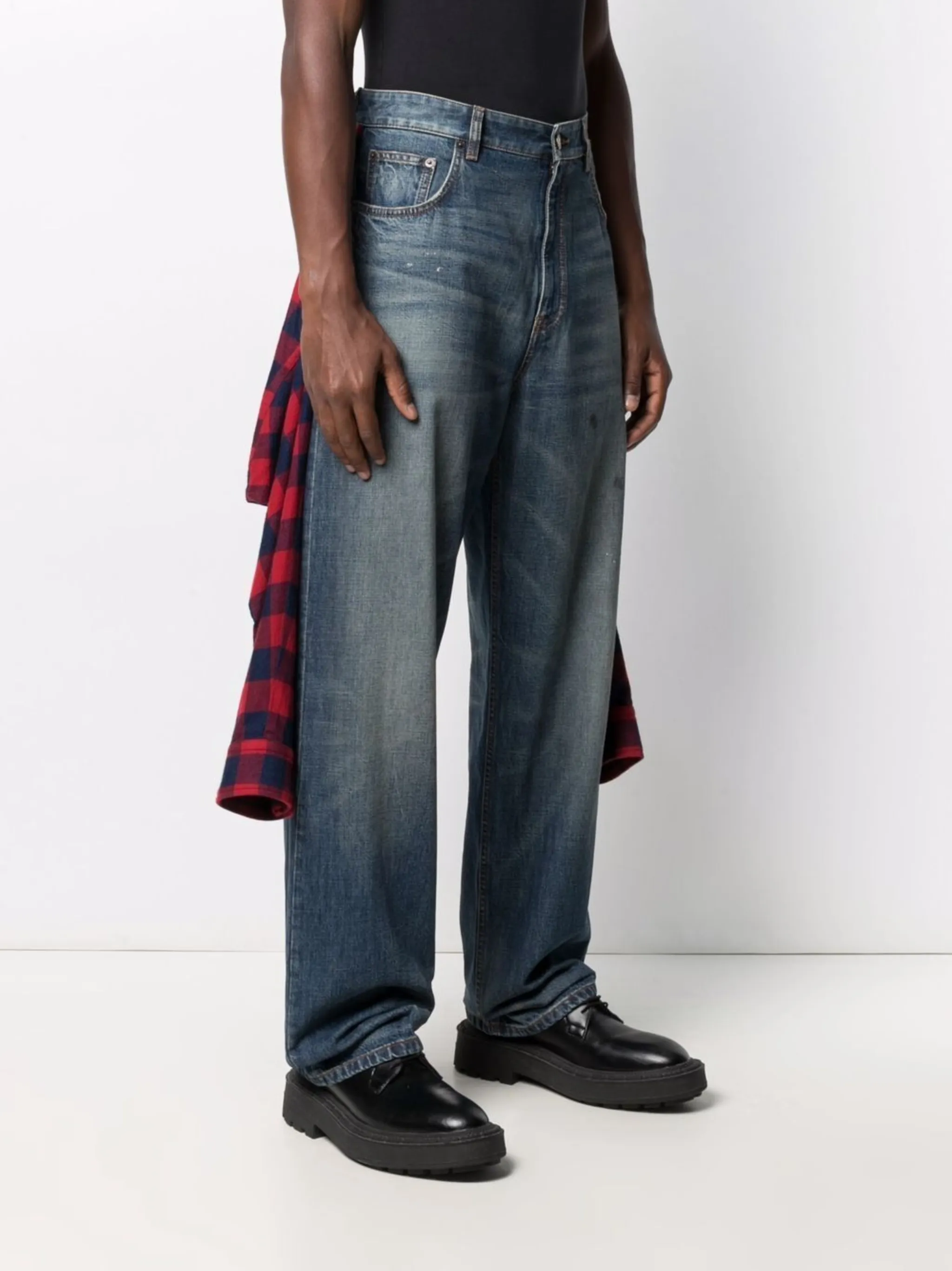 Balenciaga Hybrid Shirt wide-leg jeans | Eraldo.com NF
