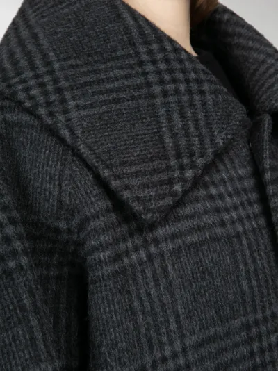 balenciaga check coat