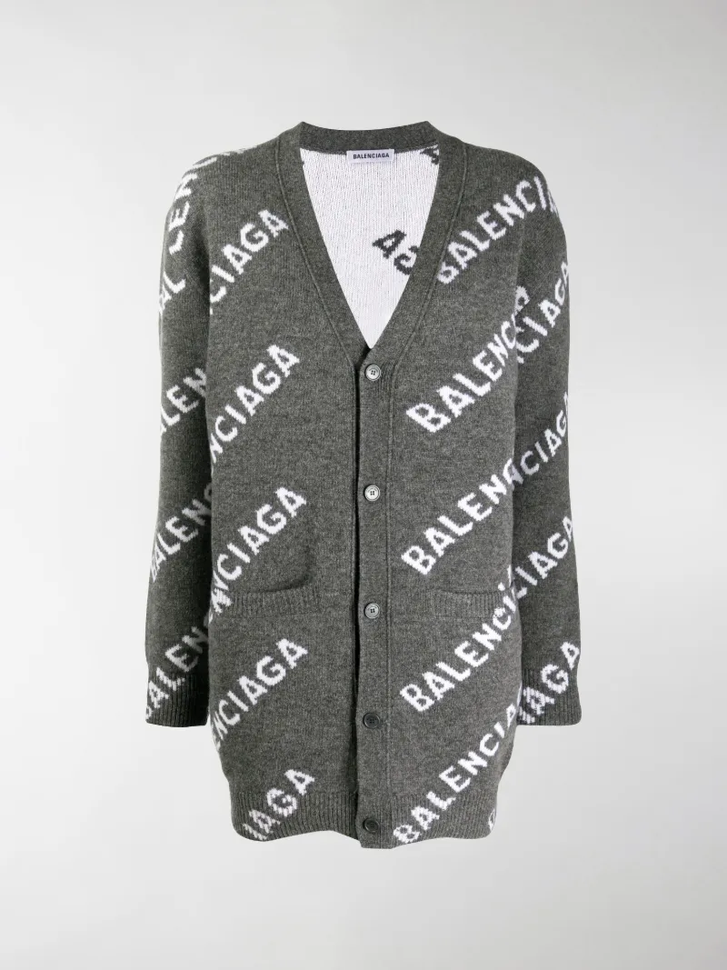 balenciaga grey cardigan