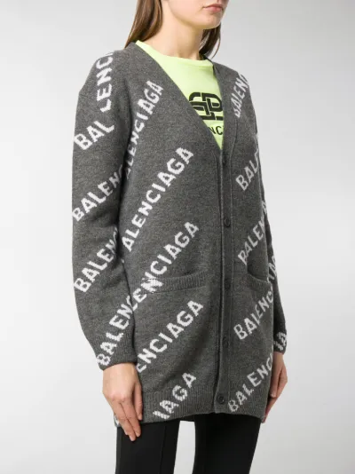 balenciaga grey cardigan