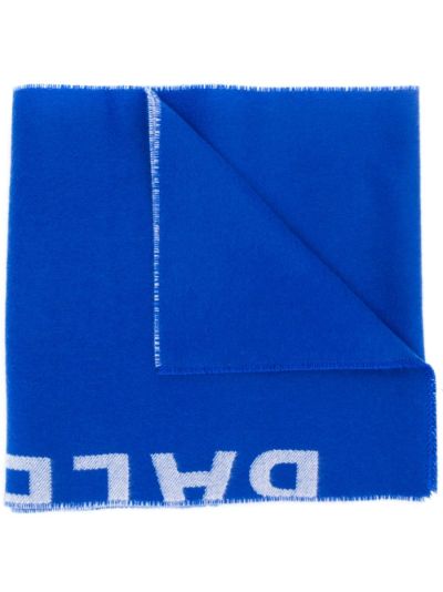 balenciaga jacquard logo scarf