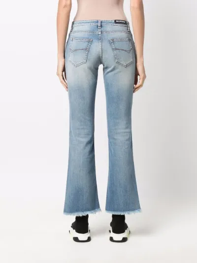 Balenciaga Jeans svasati a vita bassa blu | MODES