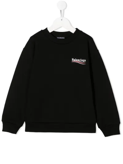 Felpa a girocollo con stampa | Balenciaga Kids | Eraldo.com