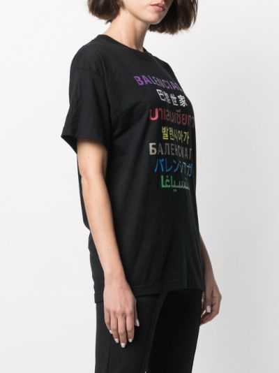 Balenciaga multicolor t shirt online