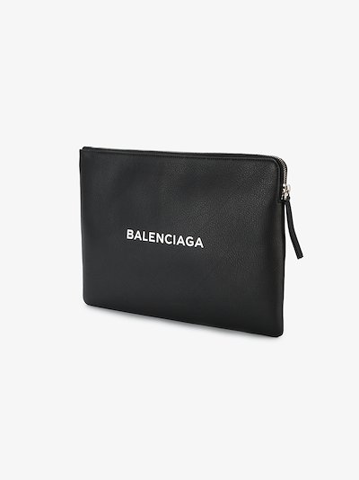 balenciaga black pouch