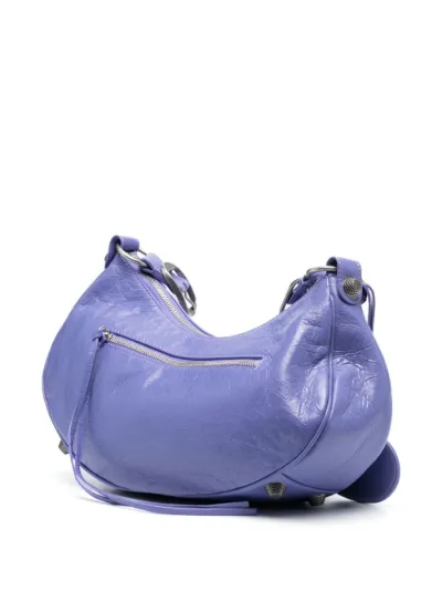 Balenciaga suede bag sales purple