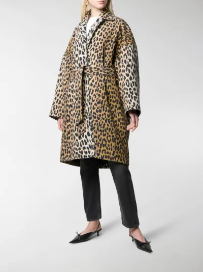 balenciaga print coat