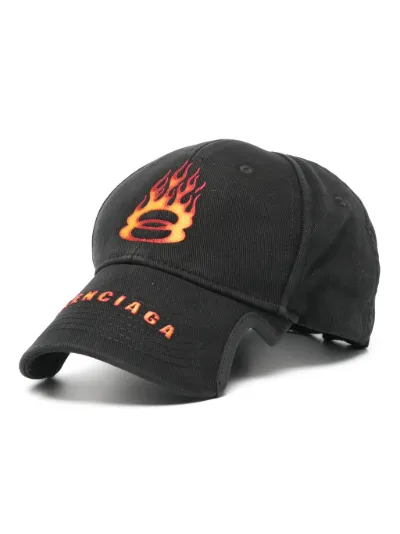 Balenciaga logo-embroidered cotton cap | Eraldo.com GW