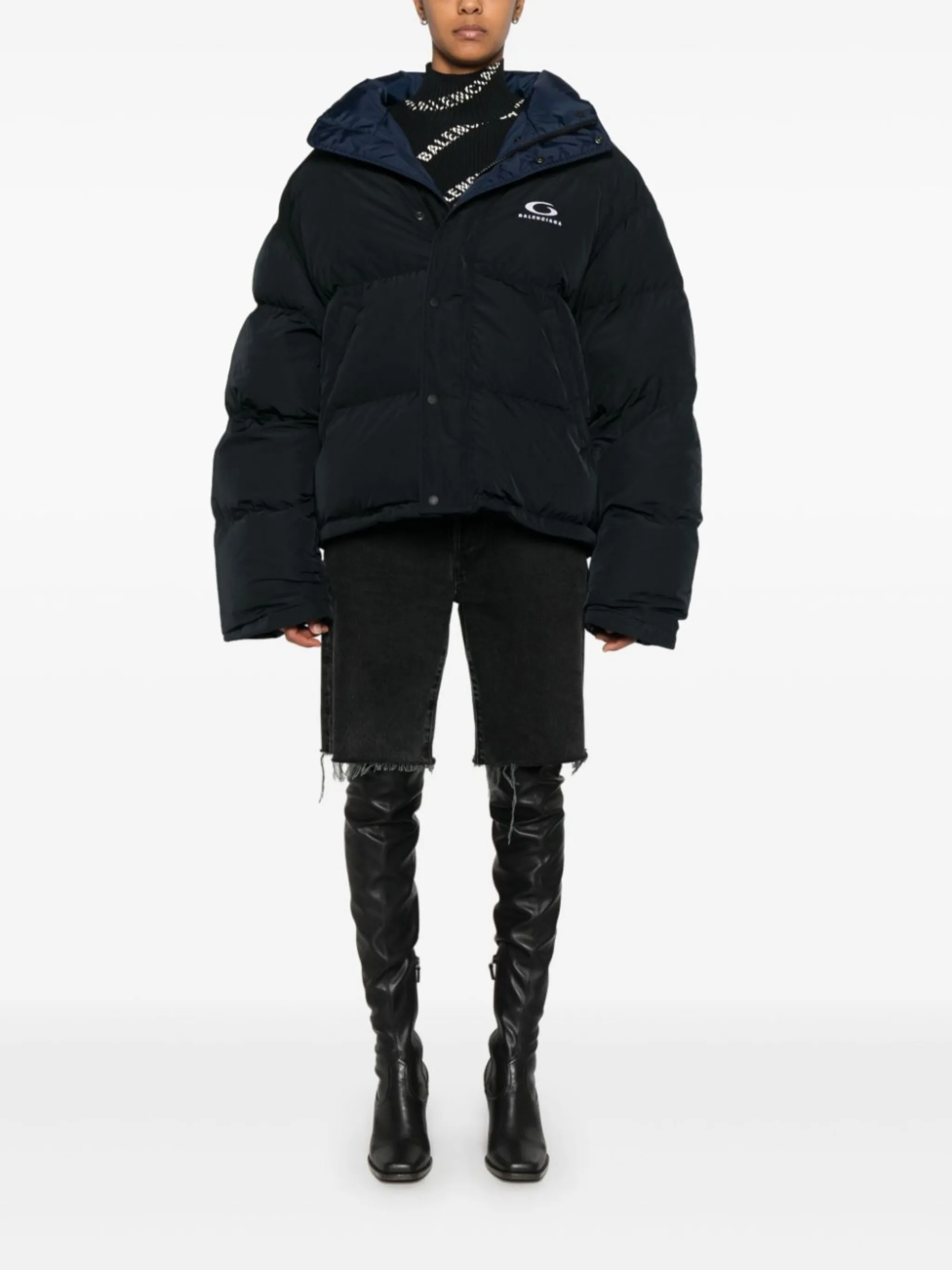 【関税込み】balenciaga Logo embroidery jacket f5e3c7d4aeacf39c780efcb17d21a9