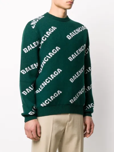 green balenciaga jumper