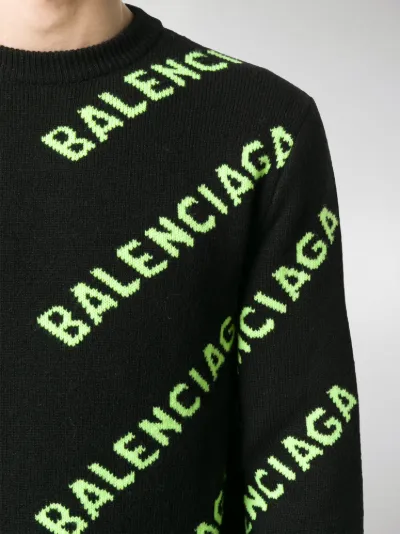 balenciaga logo jumper