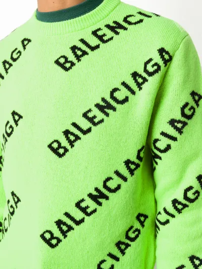 neon green balenciaga sweater