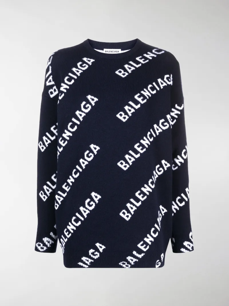 balenciaga print jumper