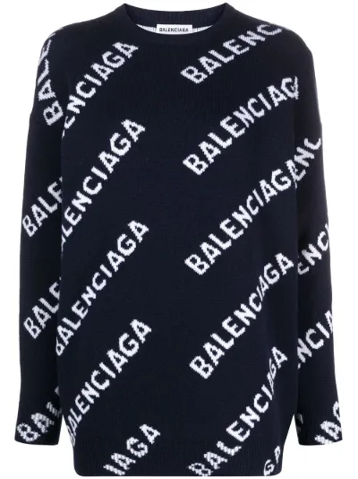 balenciaga logo sweater
