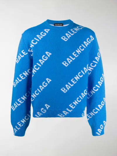 balenciaga blue jumper