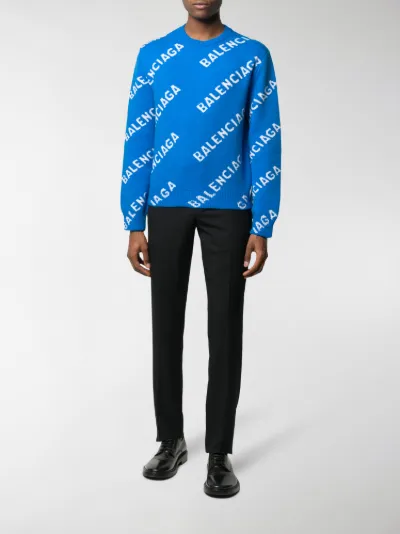 blue balenciaga jumper