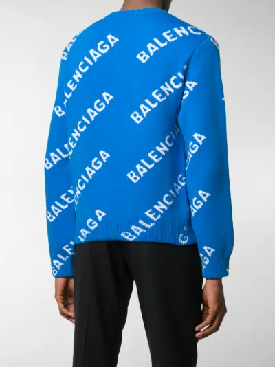 blue balenciaga jumper