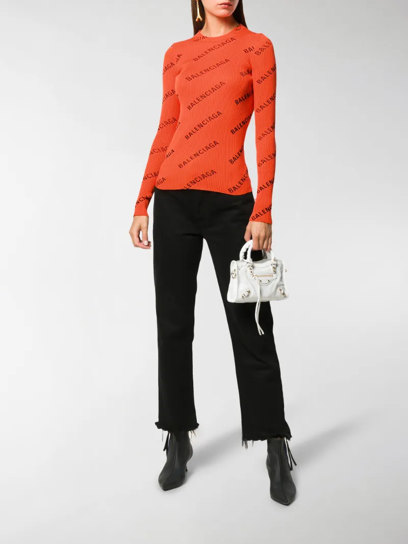 orange balenciaga sweater