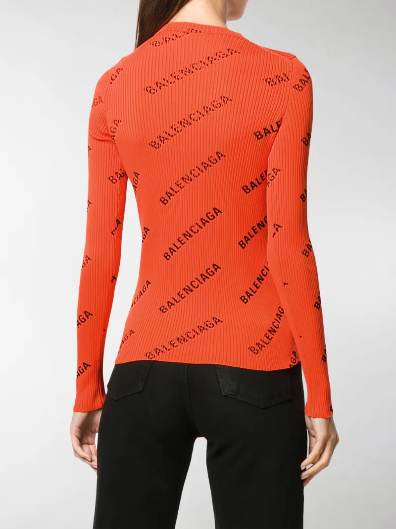 orange balenciaga sweater