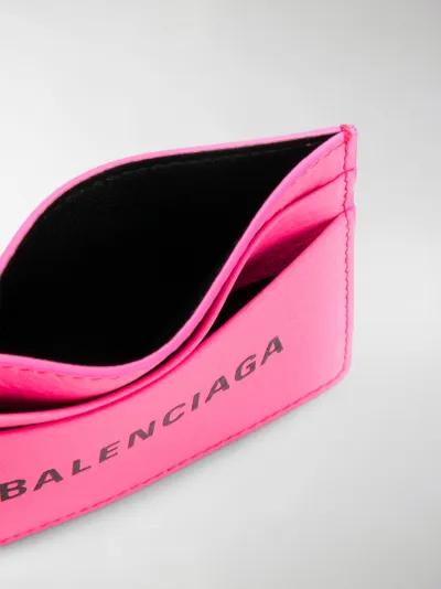 balenciaga card holder pink