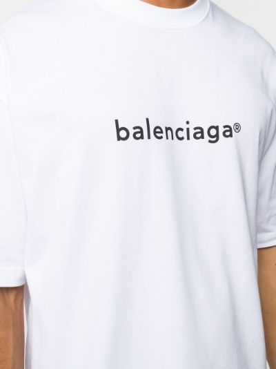 logo-print cotton T-shirt | Balenciaga | Eraldo.com HM