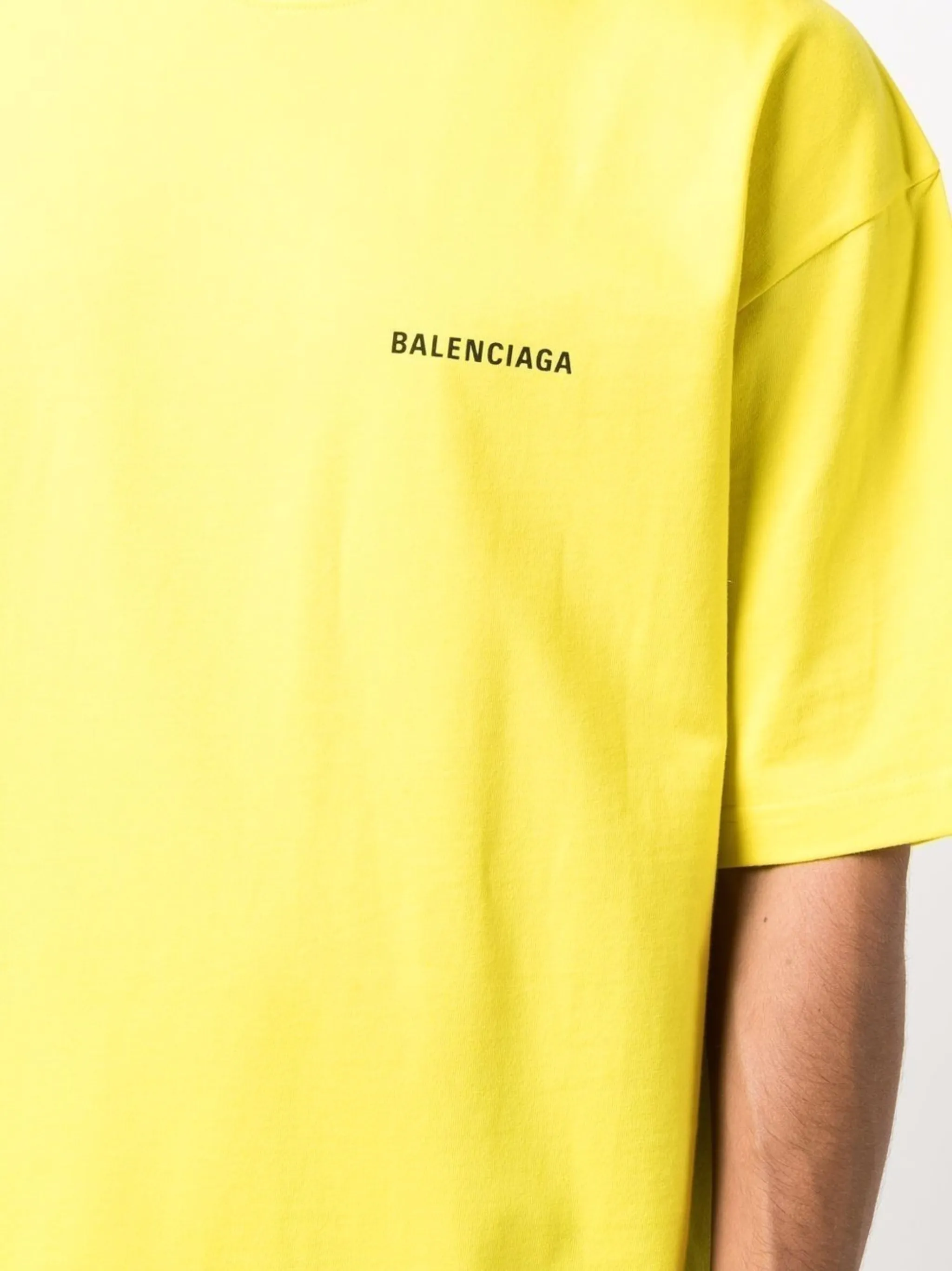 Balenciaga yellow t shirt online