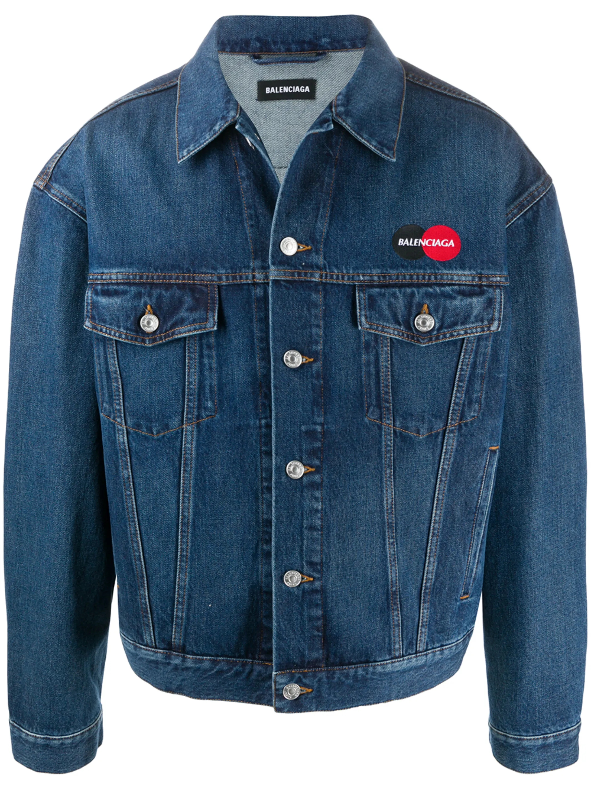 Balenciaga logo-print denim jacket | Eraldo.com US