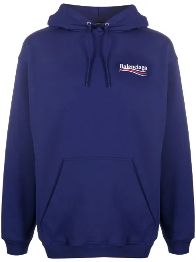 balenciaga logo print hoodie