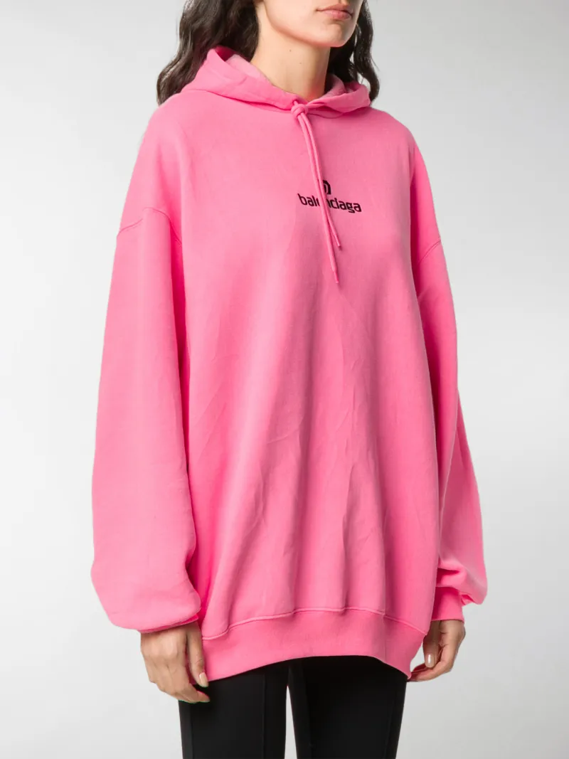 balenciaga hoodie with logo on hood