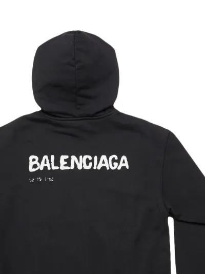 Balenciaga logo print hoodie Eraldo FR