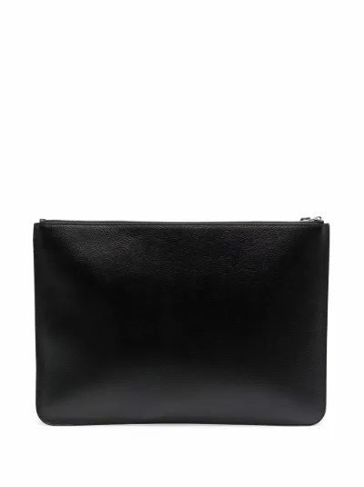 leather pouch black