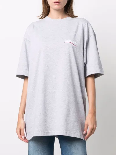 logo-print oversized T-shirt 