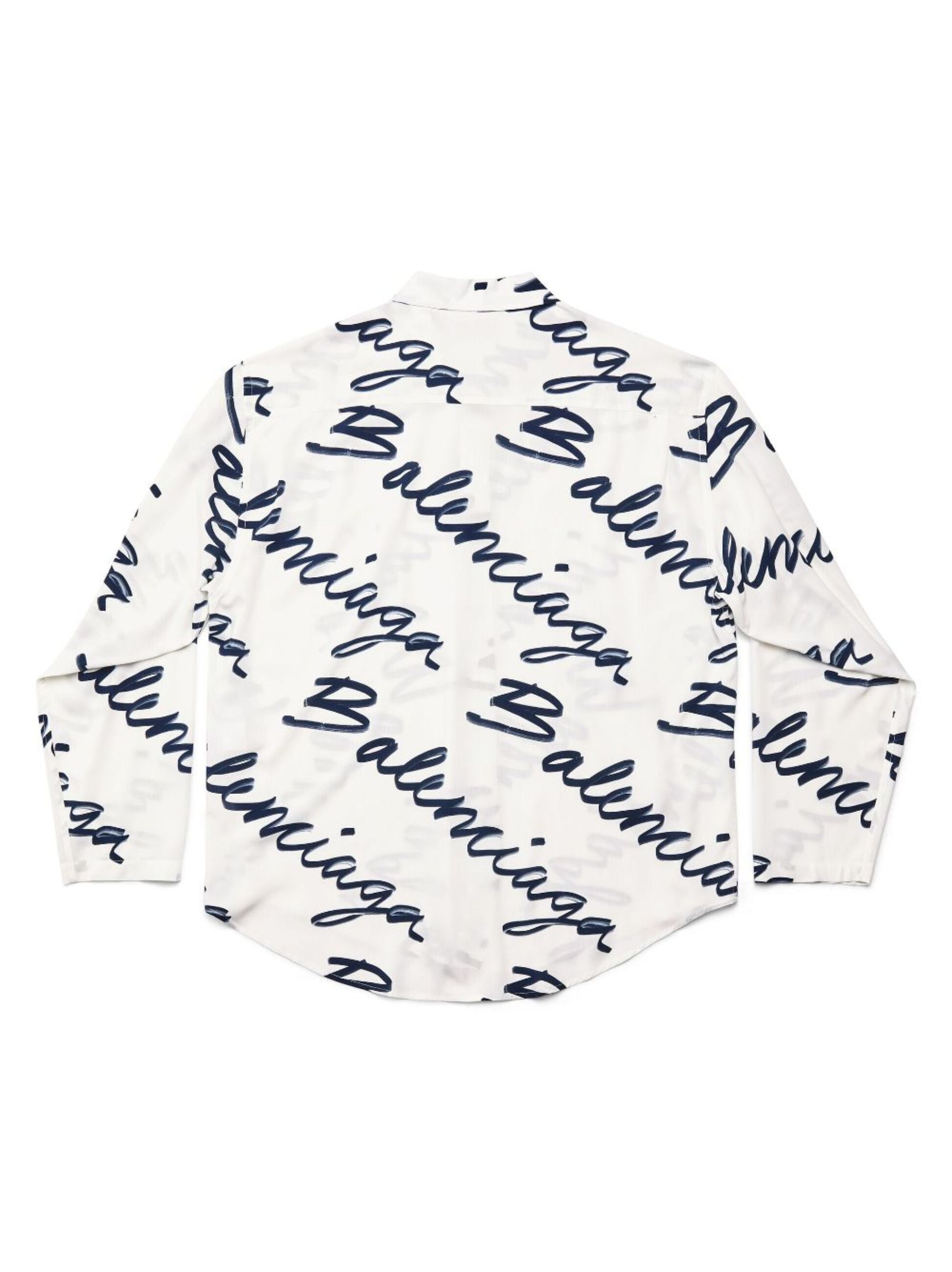 logo-print silk shirt | Balenciaga | Eraldo.com US